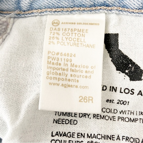 New AG Jeans Ex-Boyfriend Slim in Premiere Light Blue size 26 - Picture 8 of 9